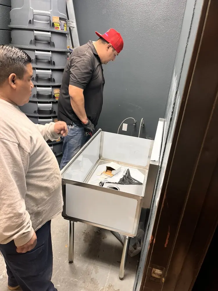 Commercial plumbing and sink installation in Sylmar